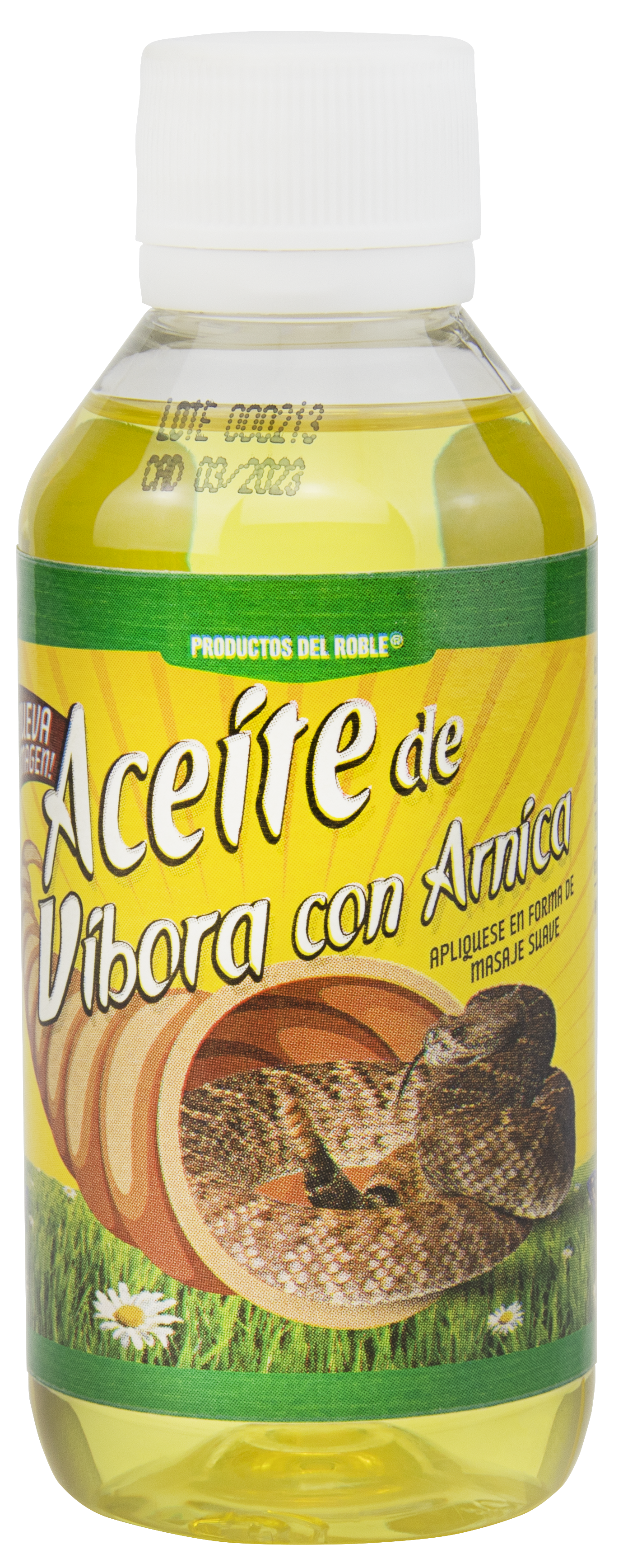 Aceite para masaje de Víbora con Árnica
