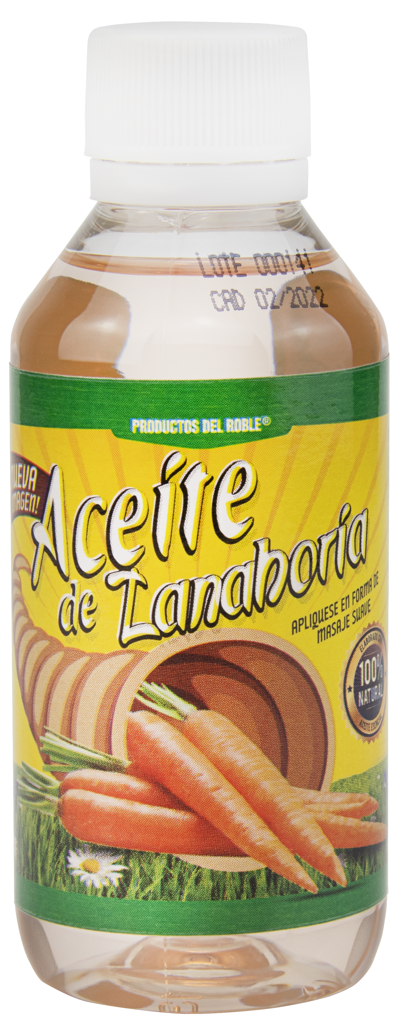 Aceite para masaje de Zanahoria